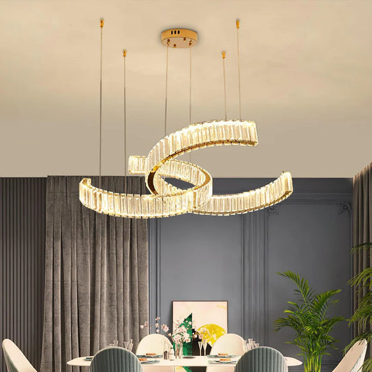 Vortex Double Circular Chandelier