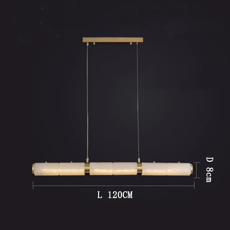 Alabaster Linear Chandelier