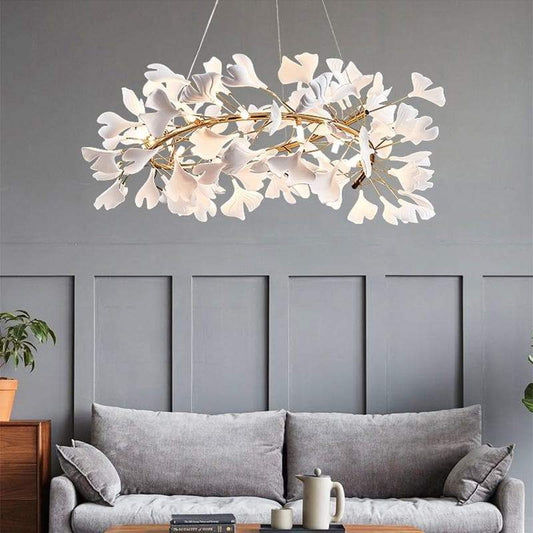 Ginkgo Round Chandelier