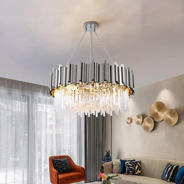 Enoch Round Crystal Chandelier