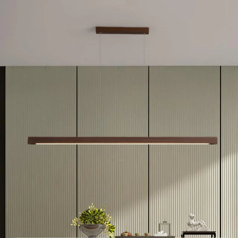 Linear Wooden Pendant