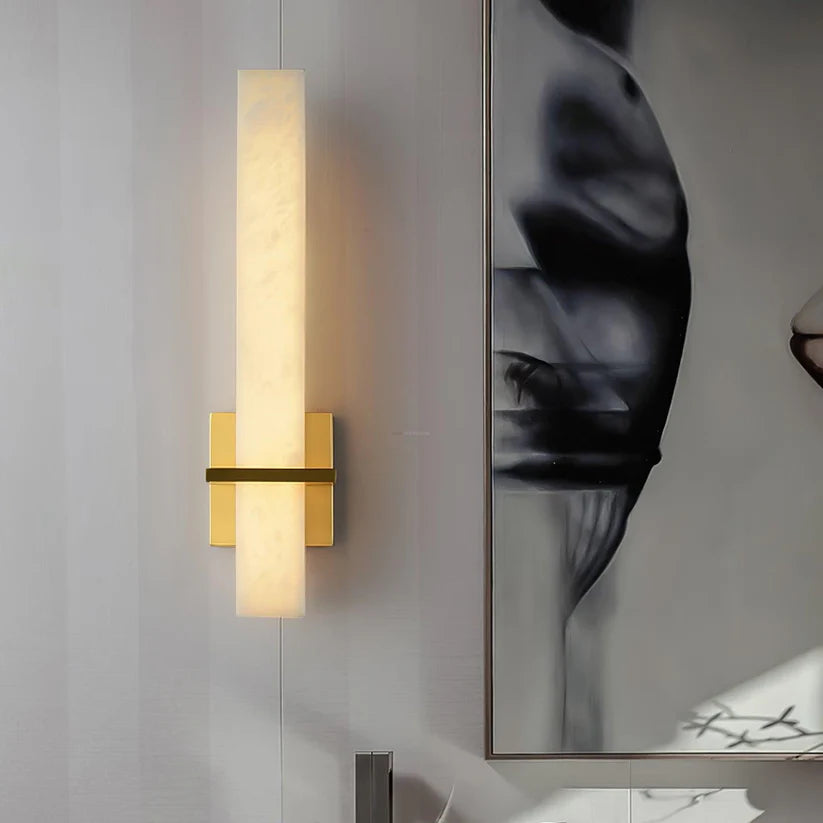 Alabaster Wall Sconce Style A